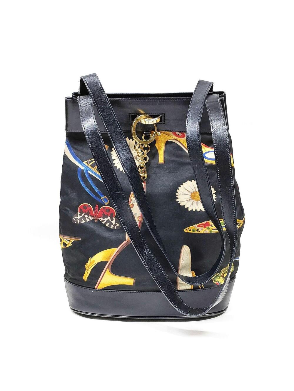 Ferragamo Shoulder Bag Black Nylon 3402430